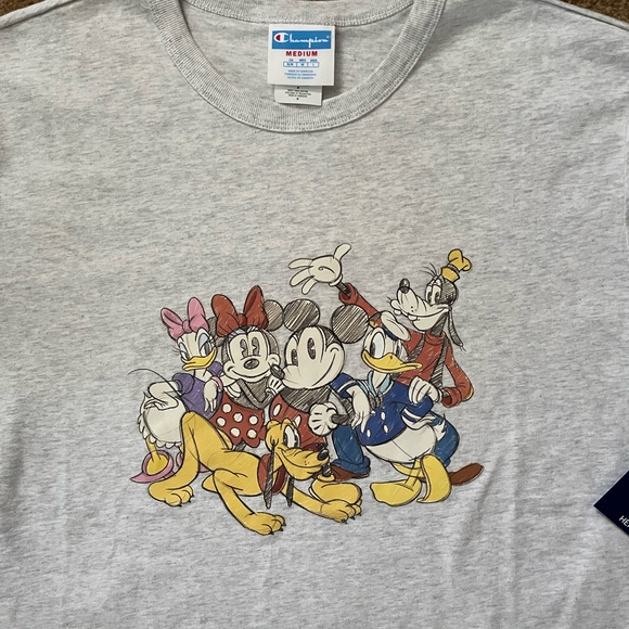 (NWT) Champion Authentic x Disney “Mickey Mouse & Friends” Shirt Men’s Medium - Picture 2 of 8